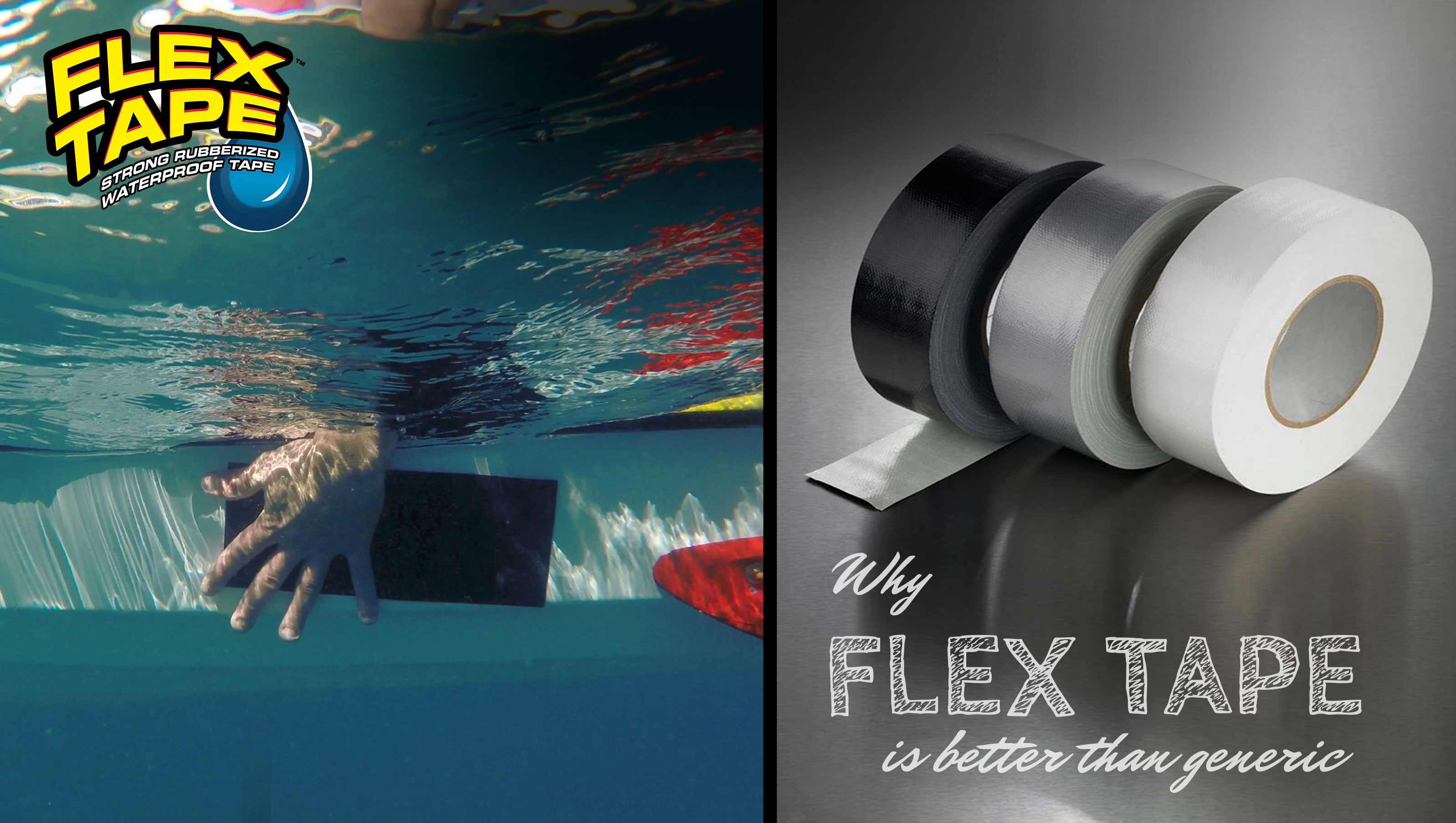 Лента клейкая Flex Tape 20*152см сверхсильная