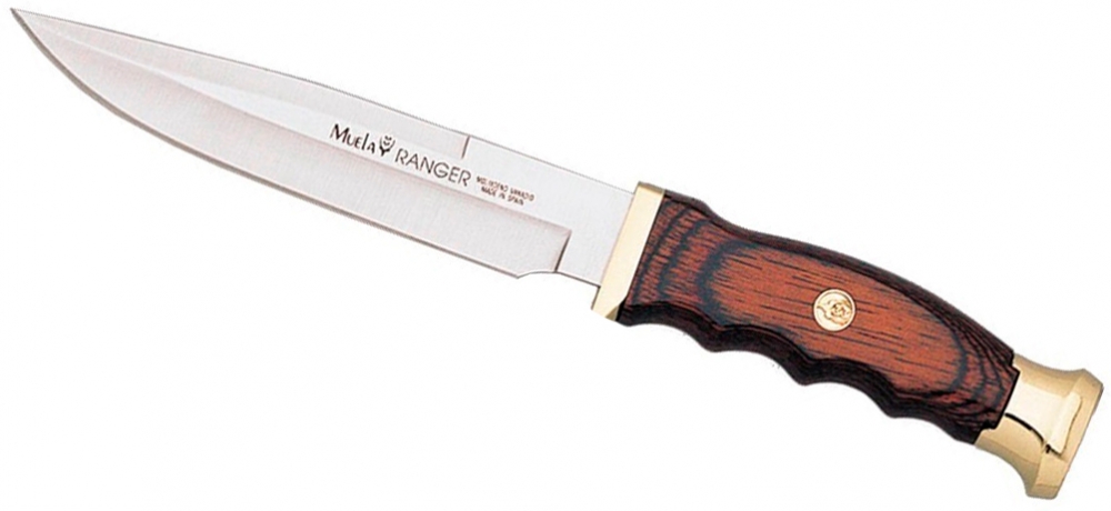 Нож "Ranger" (14см., рук.красн.микарта, кож.ножны)