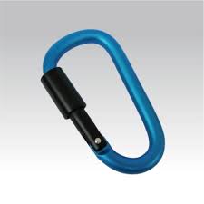 Брелок карабин с закруч. замком d 8мм