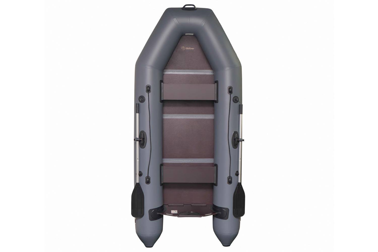 Лодка ПВХ "Skiff-280", надувное дно, 2 местная, серая