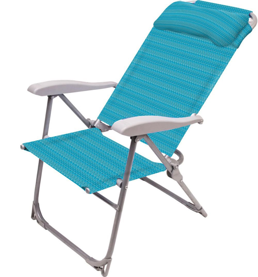 Кресло - шезлонг К2 750*590*1090 цвет бирюза складное Кресло - шезлонг К2 750*590*1090 цвет бирюза складное