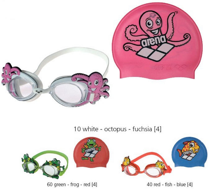 Шапочка+очки  Bubble Set Jr