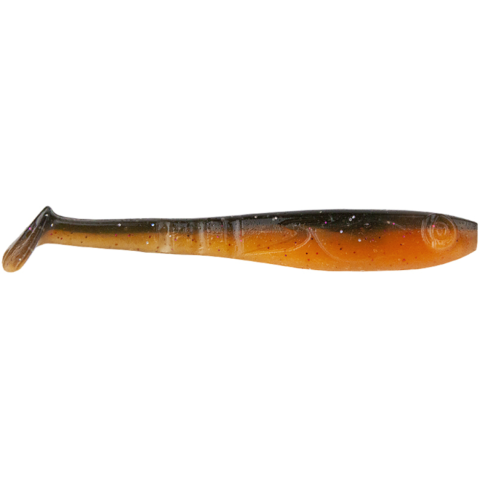 Виброхвост Siddy 6", 4шт, 07 Black-Orange