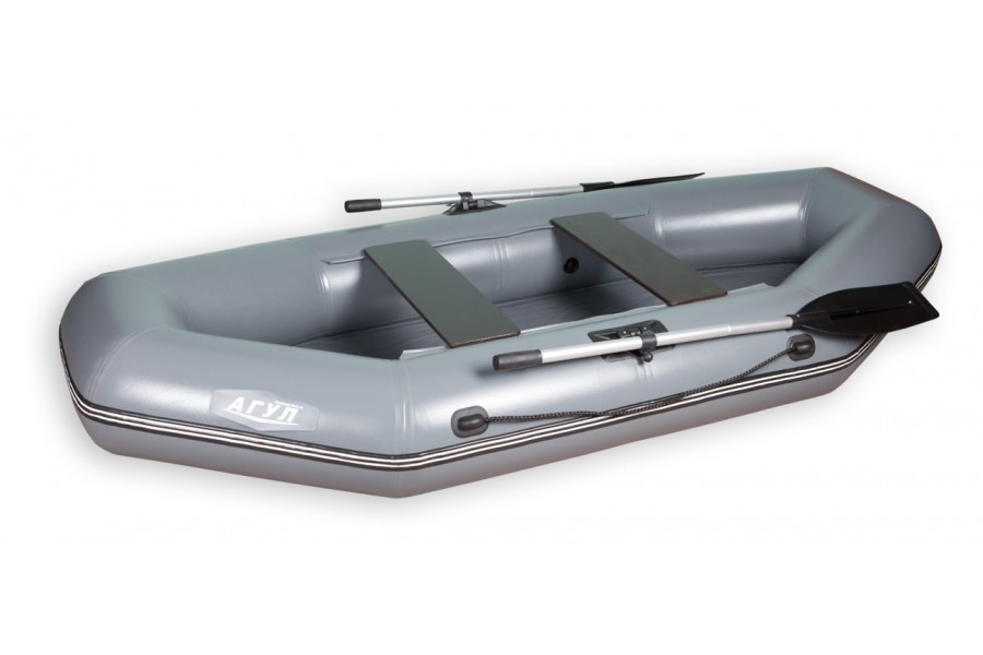 Лодка ПВХ "Агул-270", 2 местная, н/д, зеленая