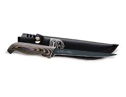 Нож PRFGL6, филейный, 15см, дерев. рукоятка, тефлон. лезвие